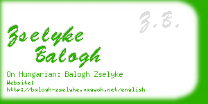 zselyke balogh business card